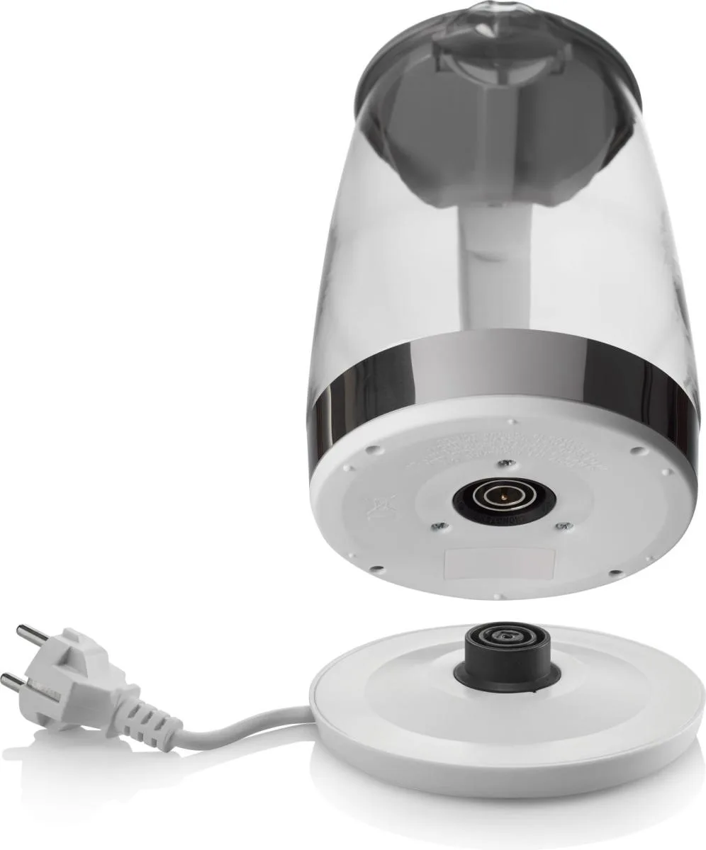 Электрический чайник Gorenje 17 л, 2200 Вт, контроль Strix, стеклянный, белый