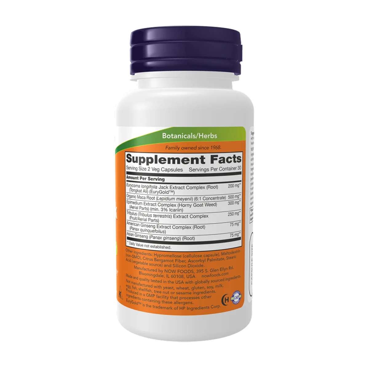 Now Foods TestoJack 200 капсули 60 шт для підтримки тестостерону та енергії