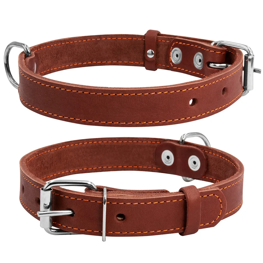 Нашийник CoLLaR 25мм шкіряний 38-50см коричневий