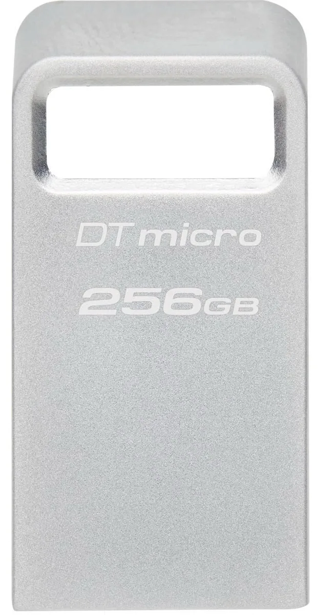 Накопичувач Kingston  256GB USB 3.2 Type-A Gen1 DT Micro R200MB/s Metal
