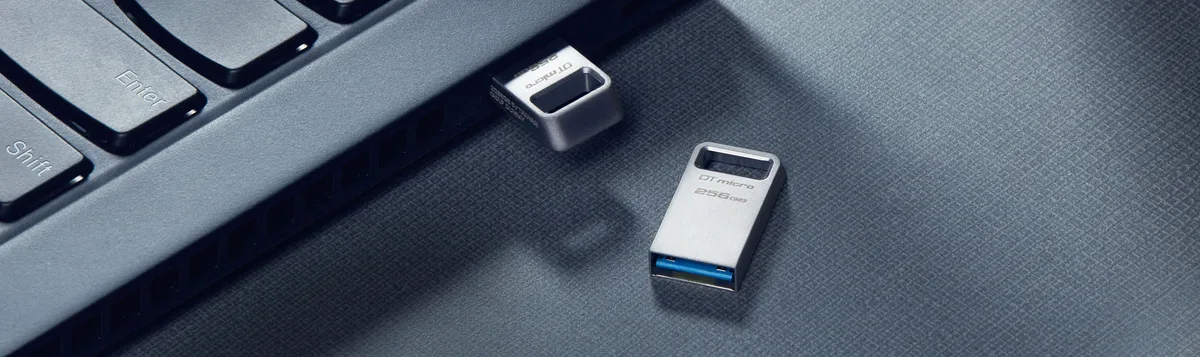 Накопичувач Kingston  256GB USB 3.2 Type-A Gen1 DT Micro R200MB/s Metal