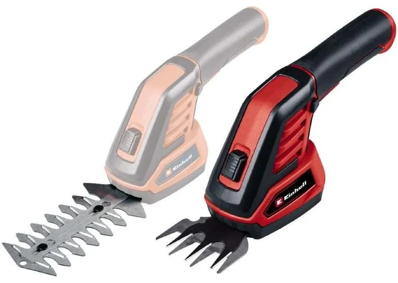 Акумуляторні ножиці для газону Einhell GC-CG 36/70 Li WT, 3.6 В, 1x2 А·год, 7/11 см, крок різу 8 мм, вага 0.8 кг.