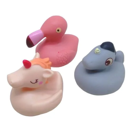 Набір для купання Bibi Toys Тварини 3 шт гумові іграшки від 1 року