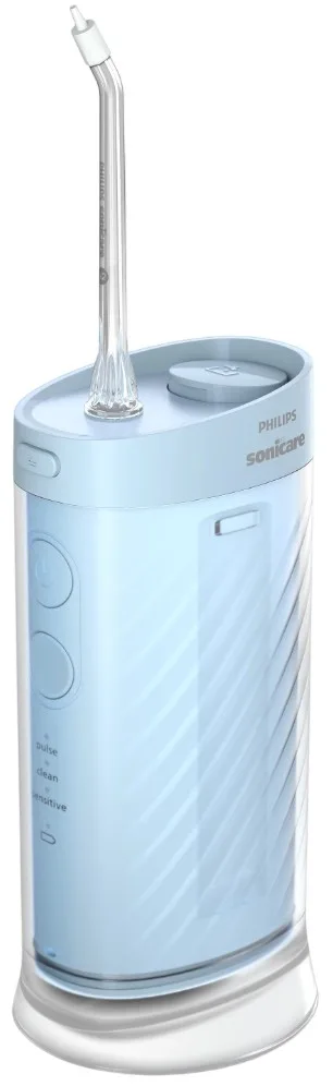Іригатор Philips Sonicare Compact Flosser 1000, портативний, з чашею 200 мл, складний, блакитний.