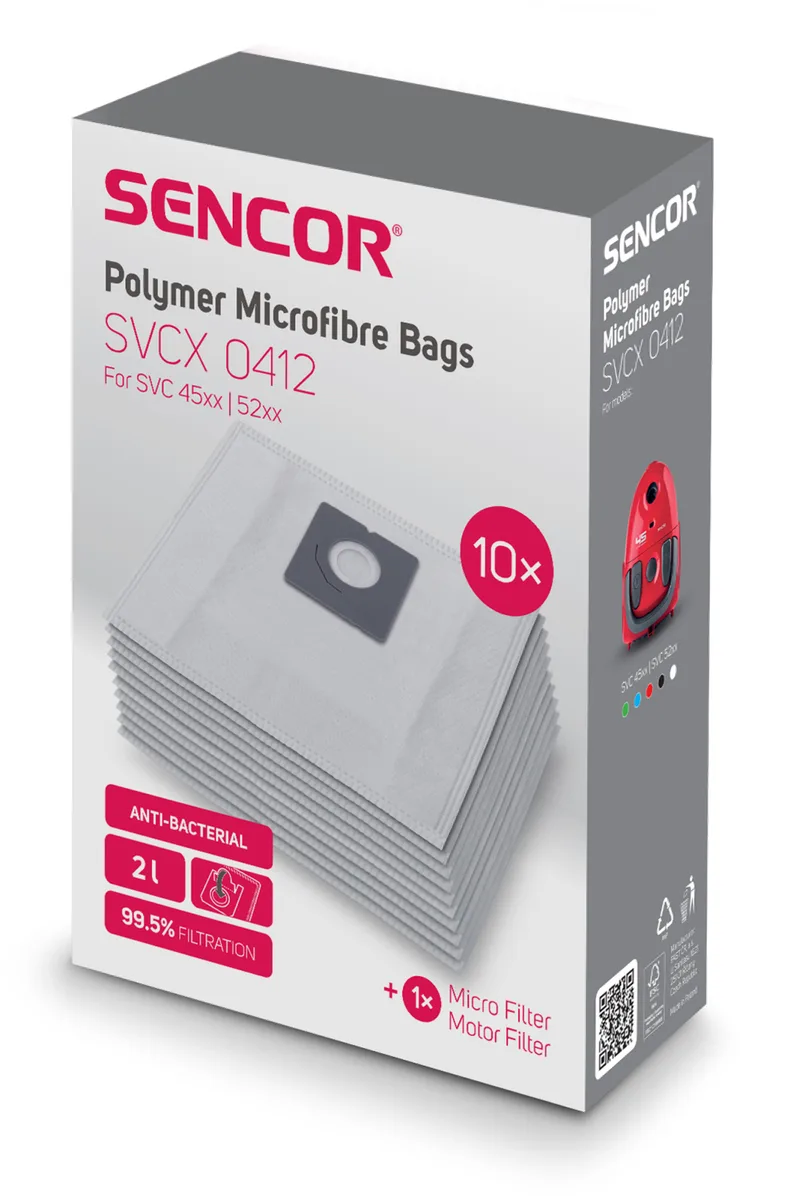 Микрофибровые мешки для пылесоса Sencor 2 л 10 шт