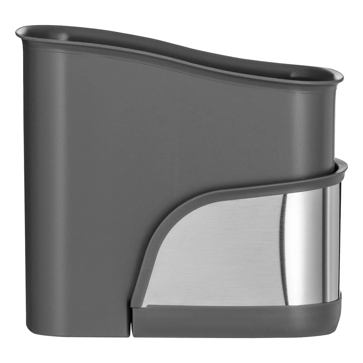 Органайзер для щіток ARDESTO Minimalism, 15х10х13.5см, пластиковий, з нержавіючої сталі, сірого кольору.