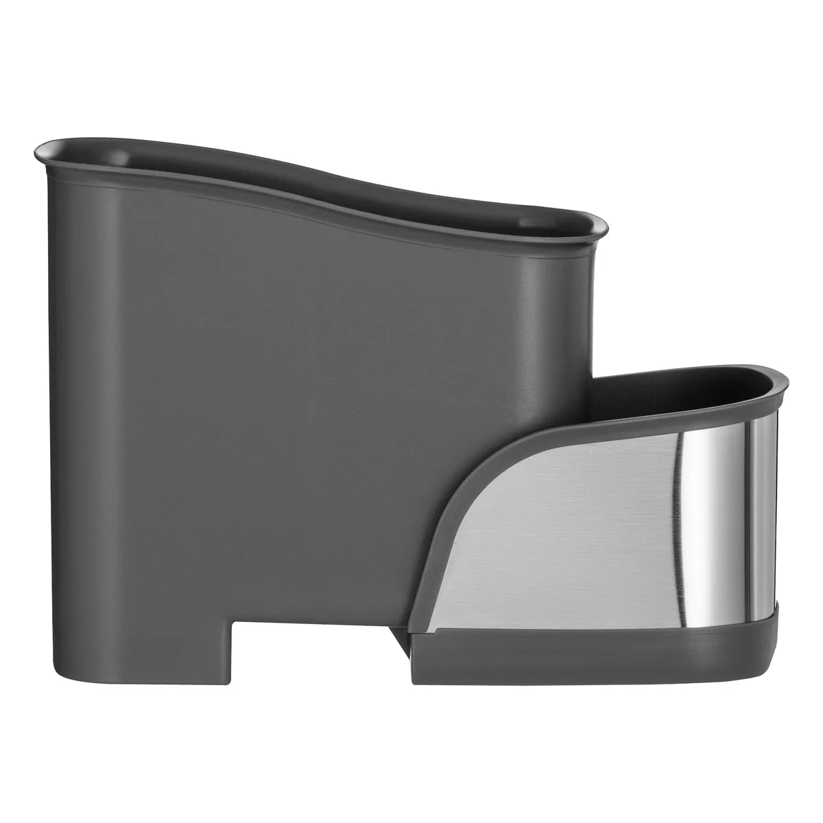 Органайзер для щіток ARDESTO Minimalism, 15х10х13.5см, пластиковий, з нержавіючої сталі, сірого кольору.