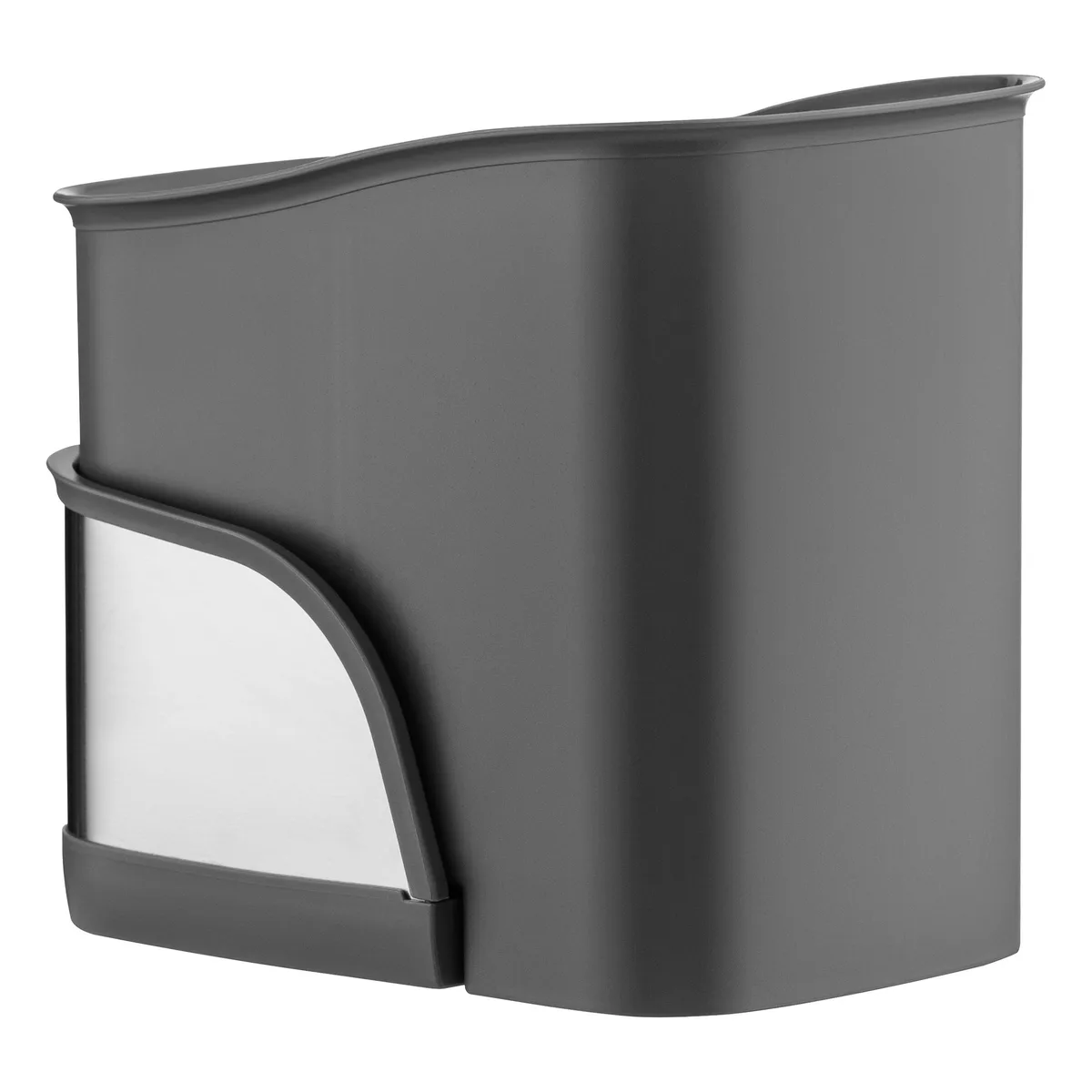 Органайзер для щіток ARDESTO Minimalism, 15х10х13.5см, пластиковий, з нержавіючої сталі, сірого кольору.