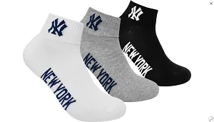 Шкарпетки New York Yankees хлопок 43-46 черный белый серый 3 пары