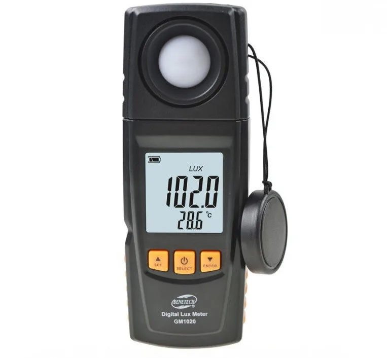 Люксметр-термометр Benetech GM1020 200000 люкс кремній USB