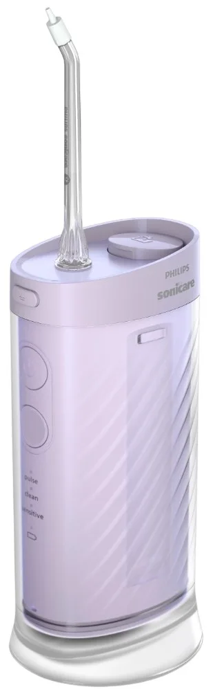 Портативний іригатор Philips Sonicare Compact Flosser 1000, ємність 200 мл, складаний, фіолетовий.