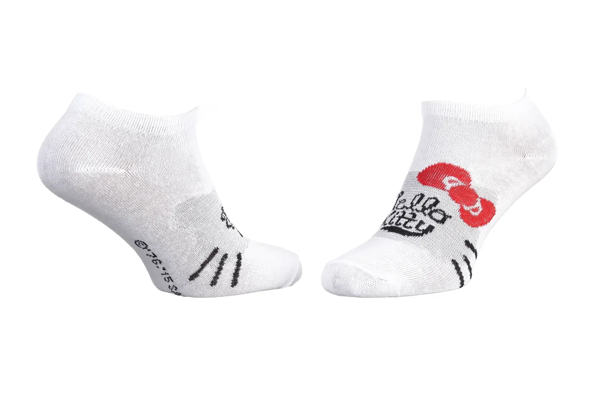 Шкарпетки Hello Kitty 65% бавовна 36-41 білий сірий
