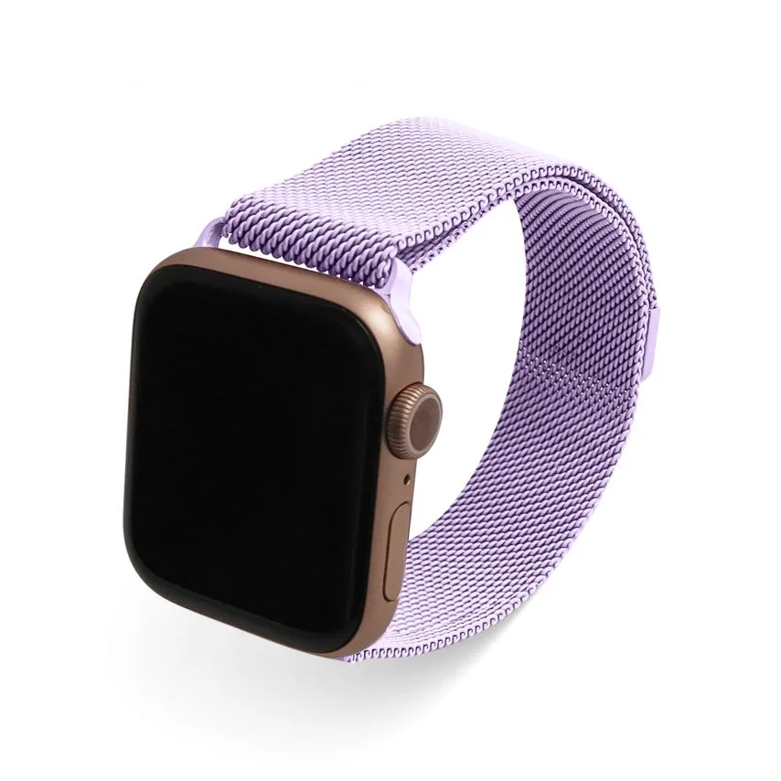 Ремешок для Apple Watch миланская петля металл 38-40 мм светло-фиолетовый