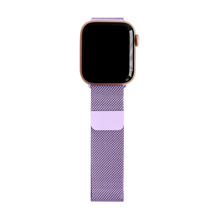 Ремінець для Apple Watch міланська петля метал 38-40 мм світло-фіолетовий