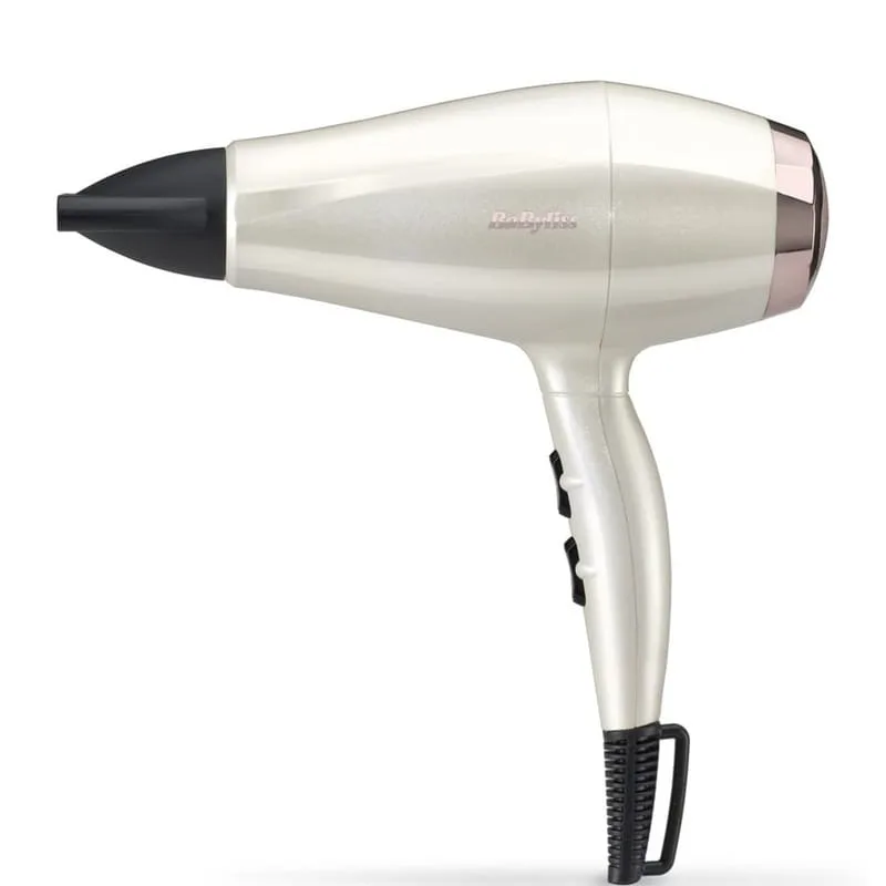 Фен Babyliss Stardust Glow, 2000Вт, 3 скорости, ионизация, холодный обдув, 1 насадка, белый