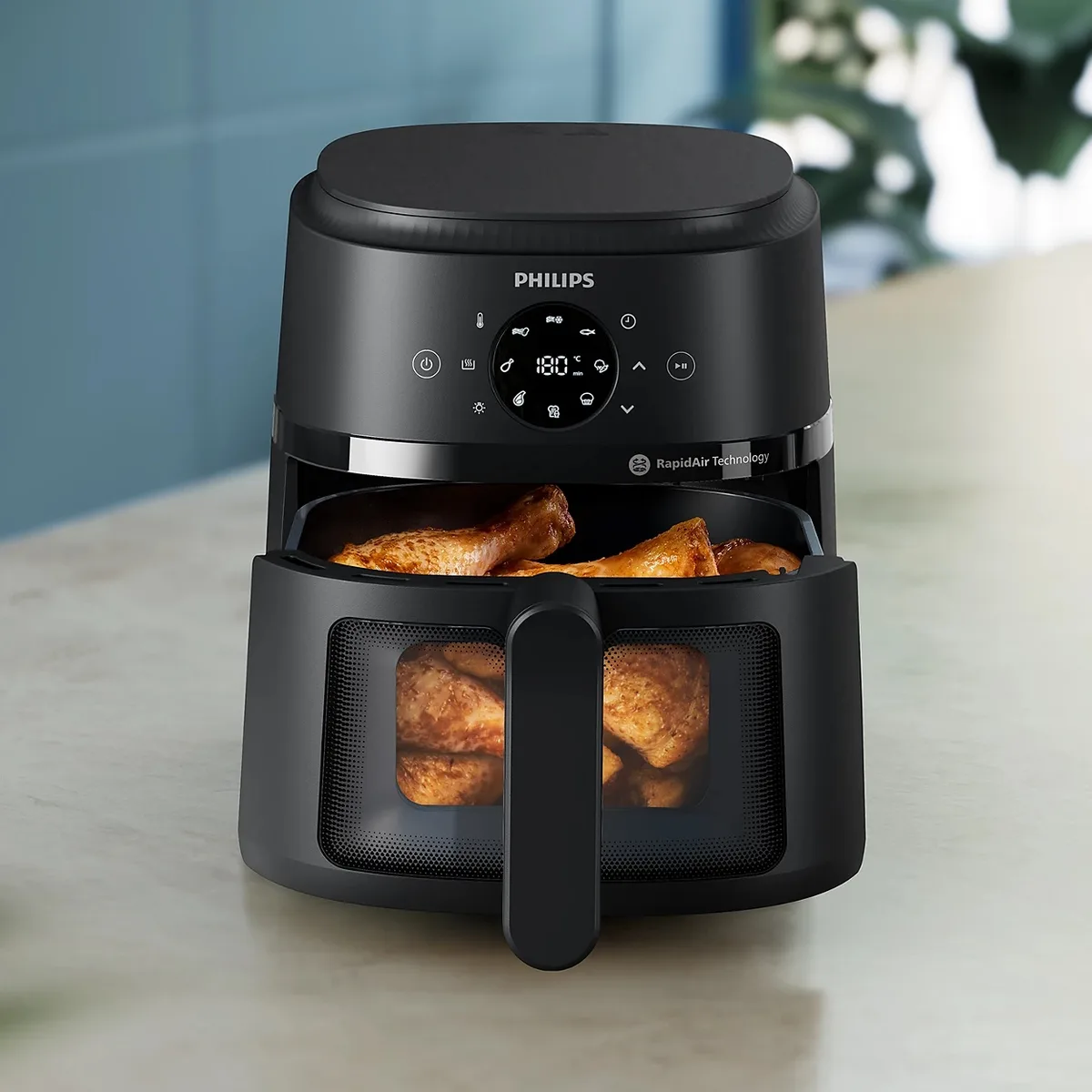 Мультипіч Philips пластик 4,2 л чорна 1500 Вт сенсорне управління 13 програм