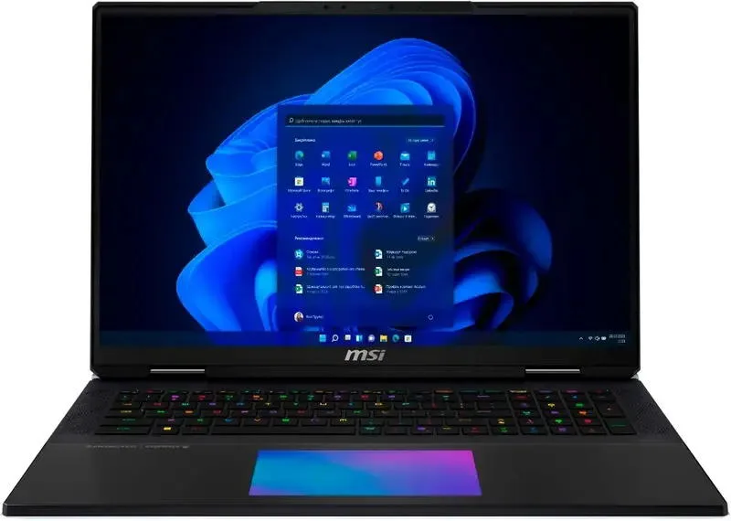 Ноутбук MSI Titan 18 HX AI A2XWIG-269UA 18" UHD+, Intel U9-285HX, 64GB, F4TB, NVD5080-16, W11P, чорний
