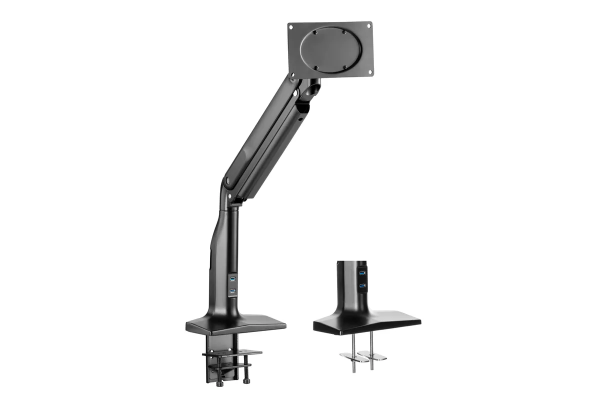 Крепление монитора настольное 2E Sekveofvu 17"- 43" 18кг 2хUSB 3.0