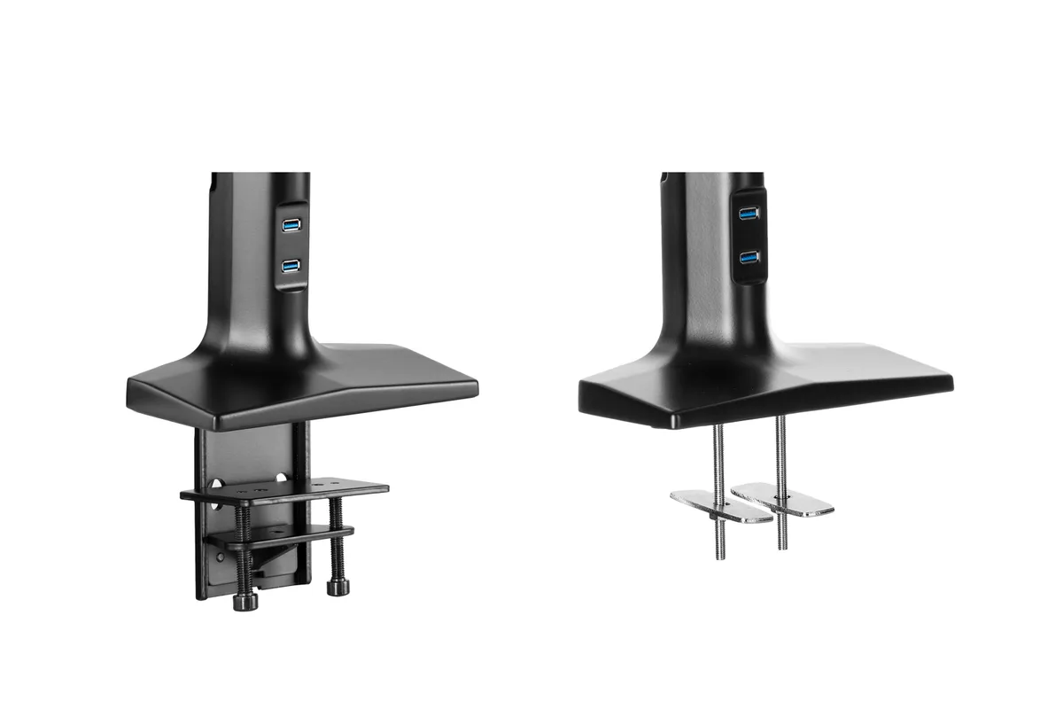 Крепление монитора настольное 2E Sekveofvu 17"- 43" 18кг 2хUSB 3.0