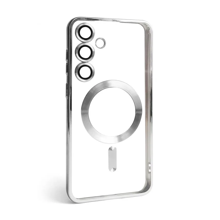 Чохол MagSafe для Samsung S24 S25 Пластик Силікон Срібний
