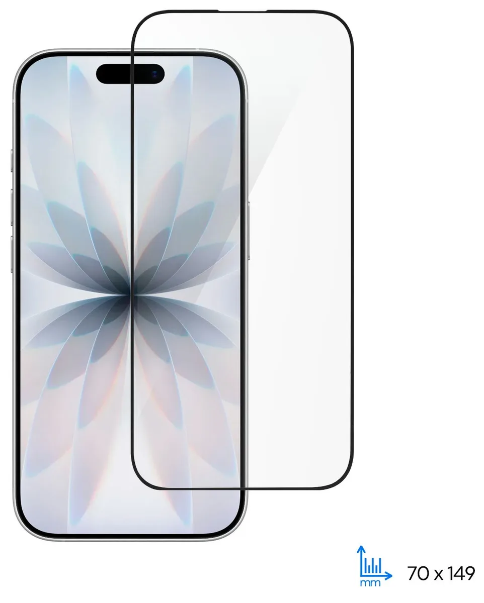 Захисне скло 2E для iPhone 17(6.3), 2.5D FCFG, (1 Pack), чорна рамка
