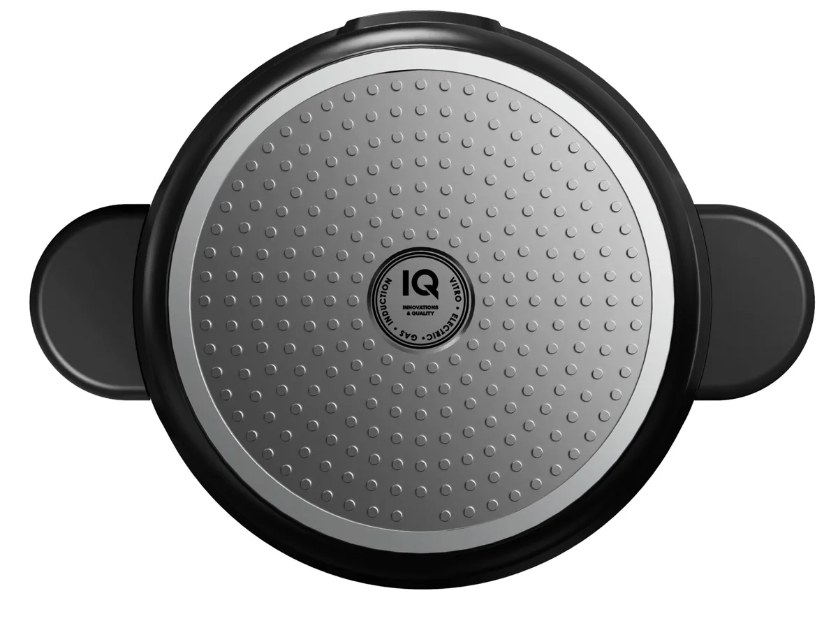 Каструля IQ литий алюміній 20 см 2,4 л Чорна
