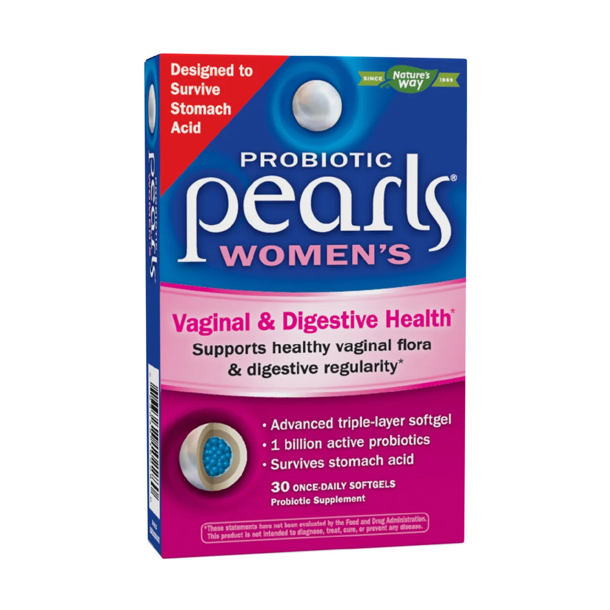 Пробіотики Nature's Way Probiotic Pearls Women's 30 м'яких капсул для жінок