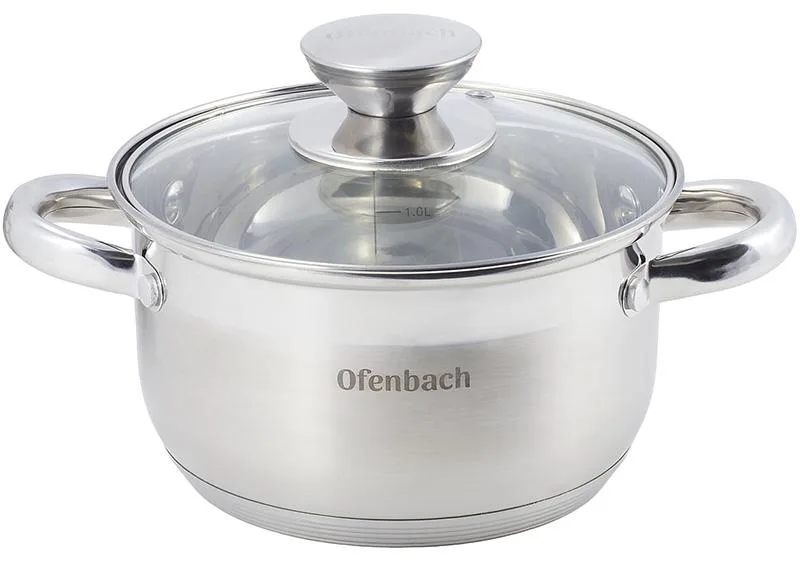 Набір кухонного посуду Ofenbach Hamburg 12 предметів з нержавіючої сталі
