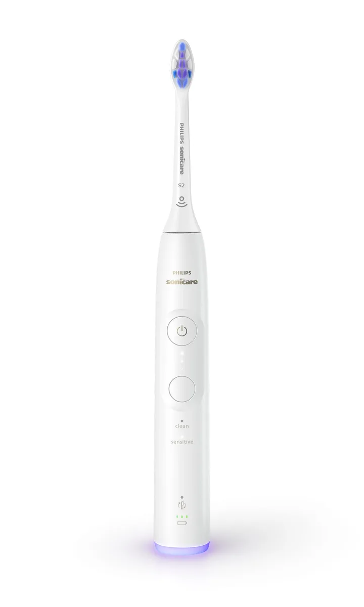 Електрична зубна щітка Philips Sonicare 6100 Series, 62 тис. коливань/хв, 1 насадка, футляр, білий.