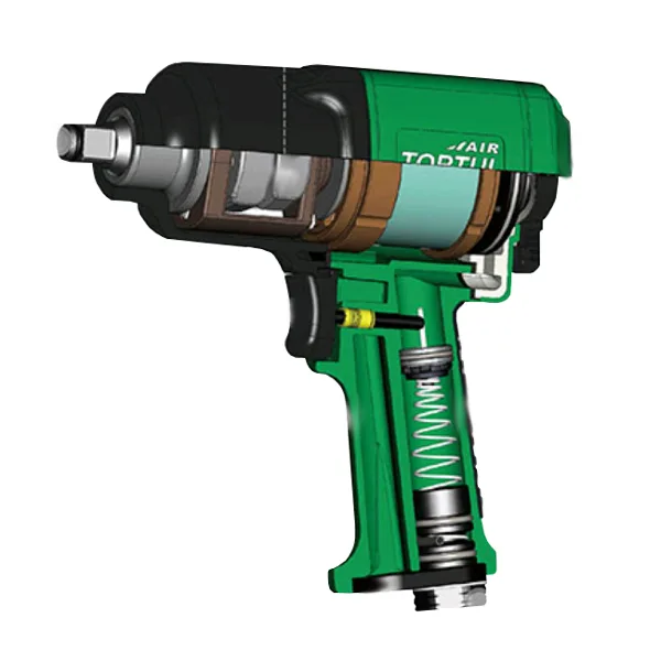 Пневмогайковерт 1/2" 1356N/m Стиснене повітря 2,3 кг Чорний