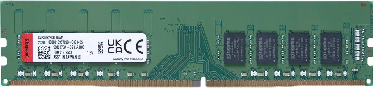 Пам'ять ПК Kingston DDR4 16GB 3200