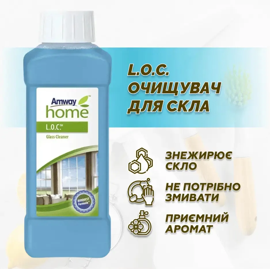 L.O.C. — очищувач для скла 500 мл Амвей
