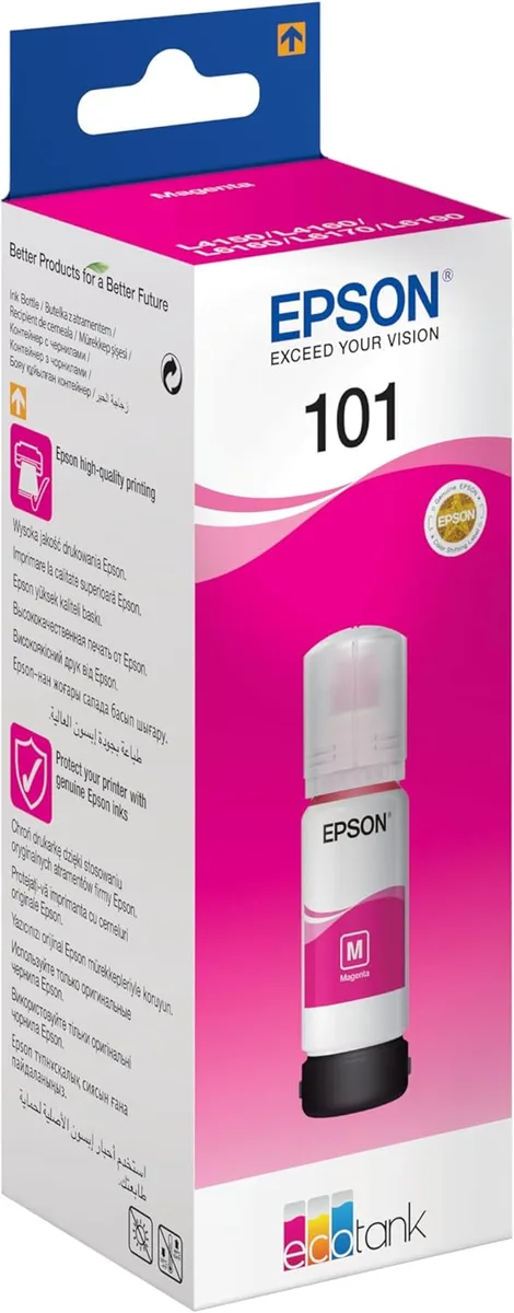 Контейнер з чорнилом Epson 101 EcoTank L14150/L4150/L4160/L4260/L4267/L4360/L6160/L6170/L6190/L6270/L6290 magenta