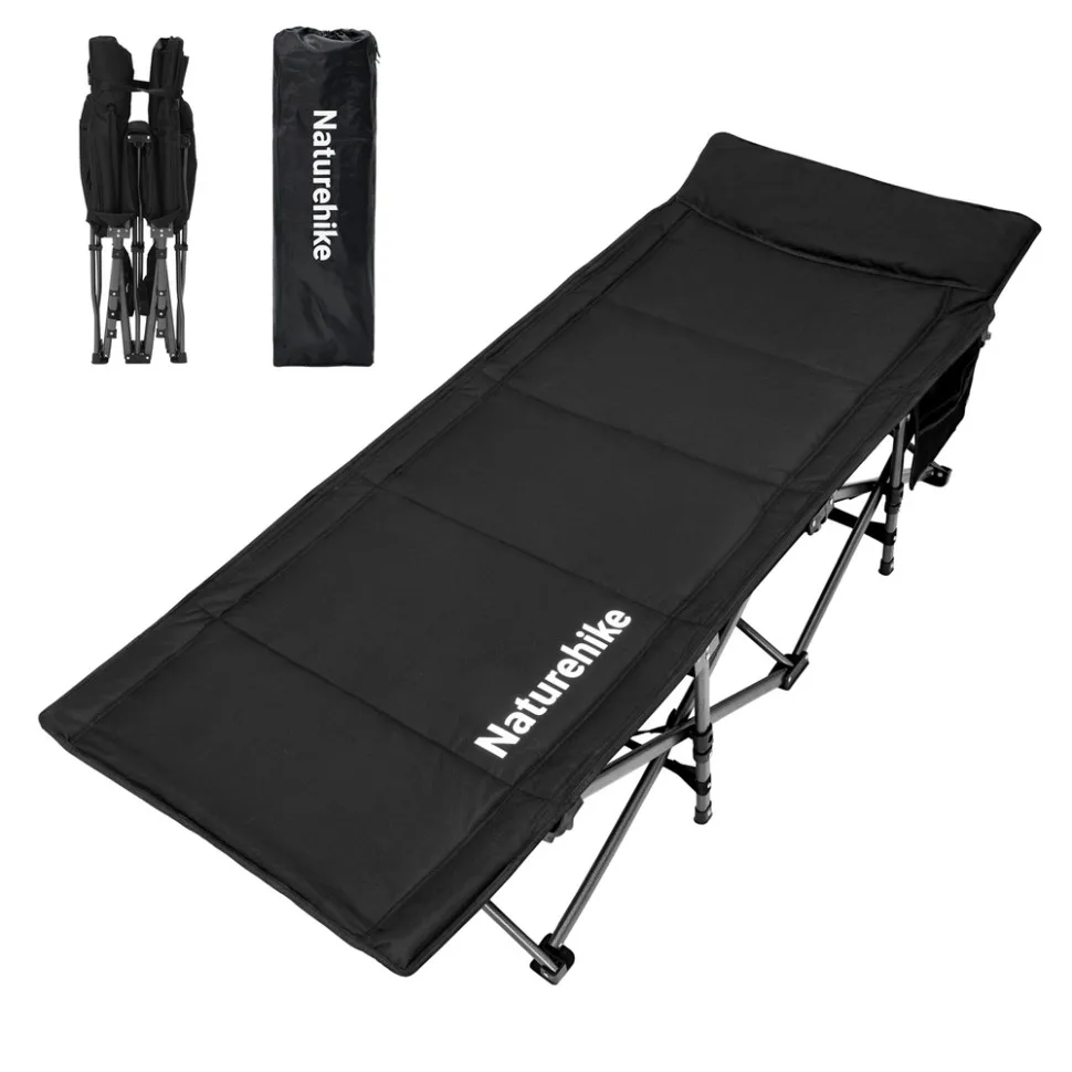 Складное кресло Naturehike Полиэстер Оксфорд 190х70х36-48 см Черное