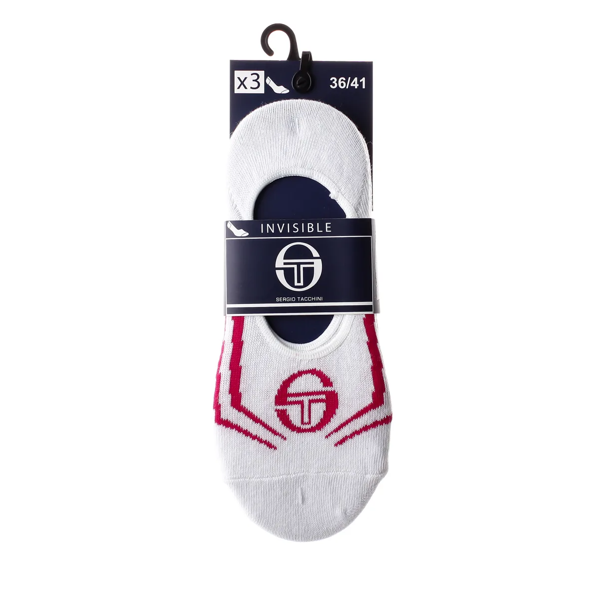 Шкарпетки Sergio Tacchini хлопок 36-41 белый 3 пары
