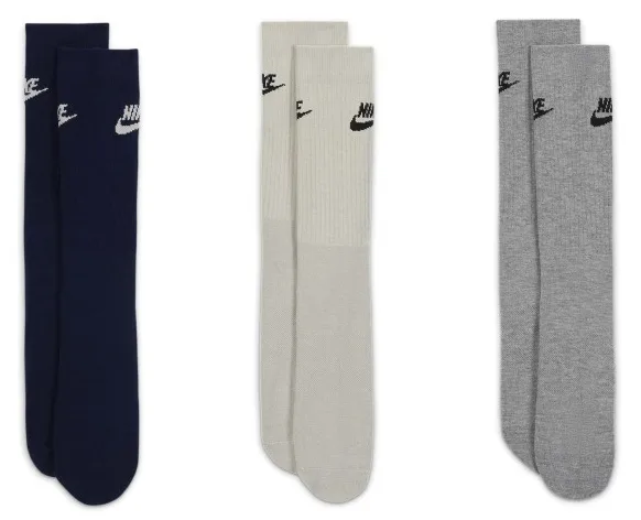 Шкарпетки NIKE поліестер 42-46 синій білий сірий