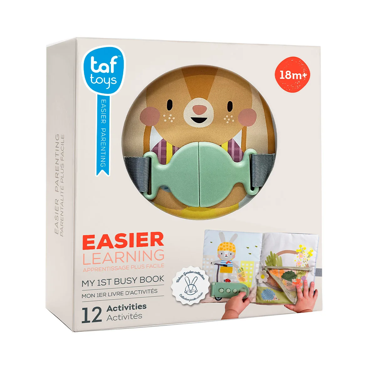 Развивающая мягкая книжка Taf Toys полиэстер 18х21 3 см Садик в городе