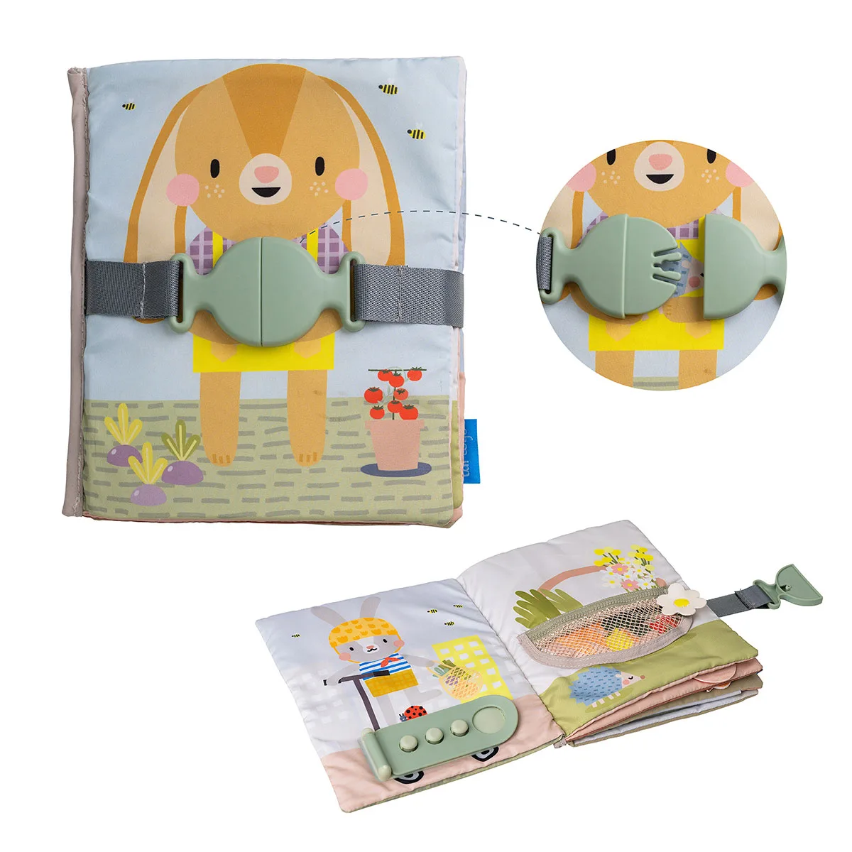 Развивающая мягкая книжка Taf Toys полиэстер 18х21 3 см Садик в городе