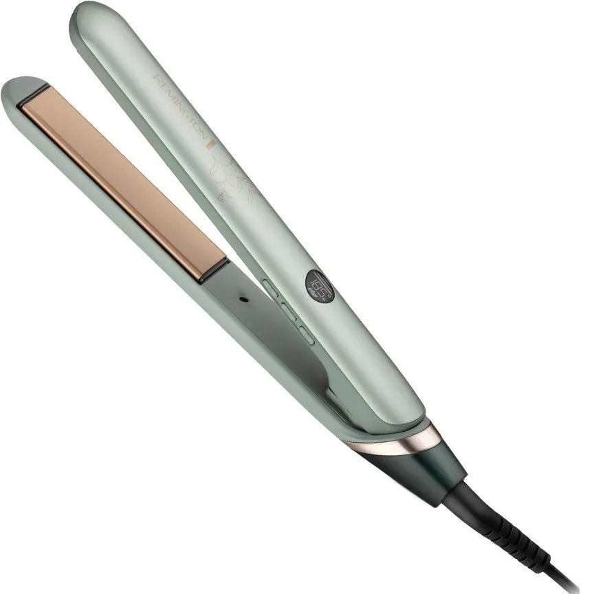 Випрямляч волосся Remington Botanicals, потужність понад 300 Вт, 10 температурних режимів від 150 до 230°C, з дисплеєм, керамічним