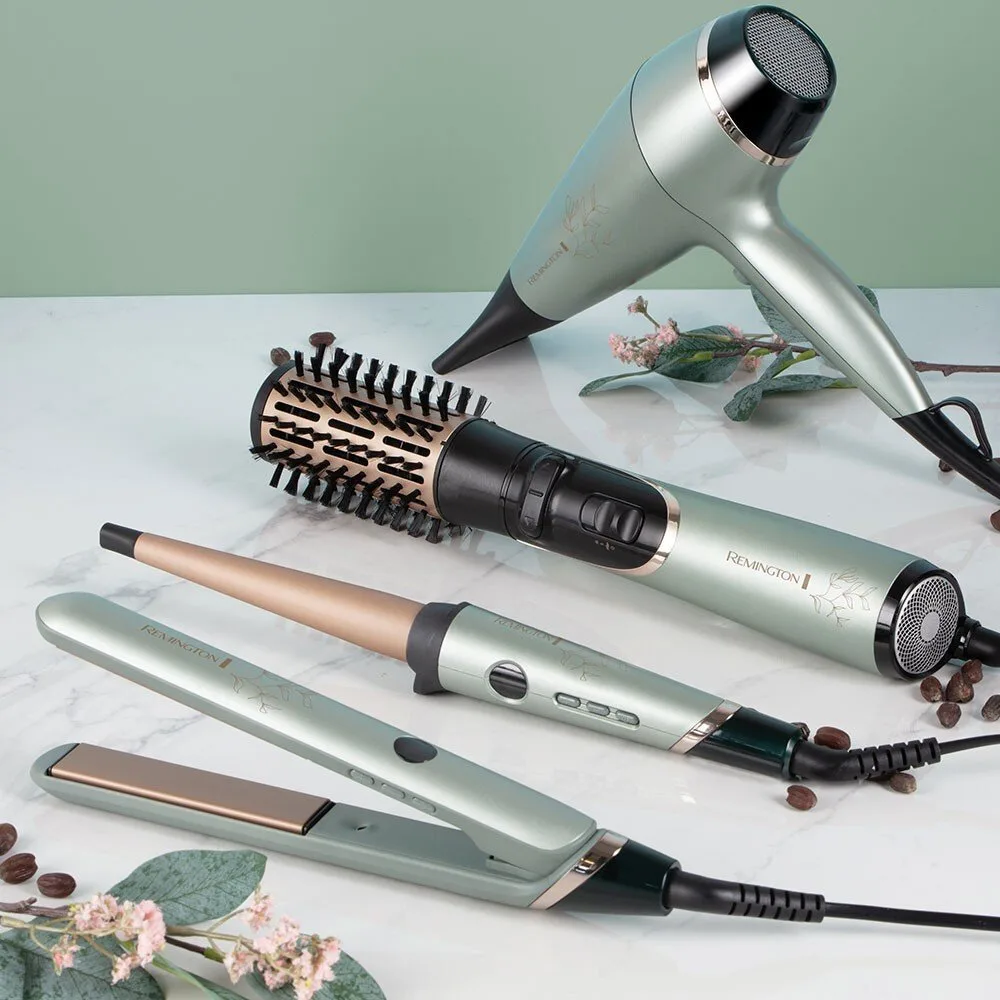 Випрямляч волосся Remington Botanicals, потужність понад 300 Вт, 10 температурних режимів від 150 до 230°C, з дисплеєм, керамічним