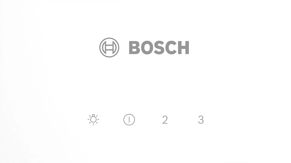 Похила витяжка Bosch, 60 см, продуктивність 360 м3/год, біла.