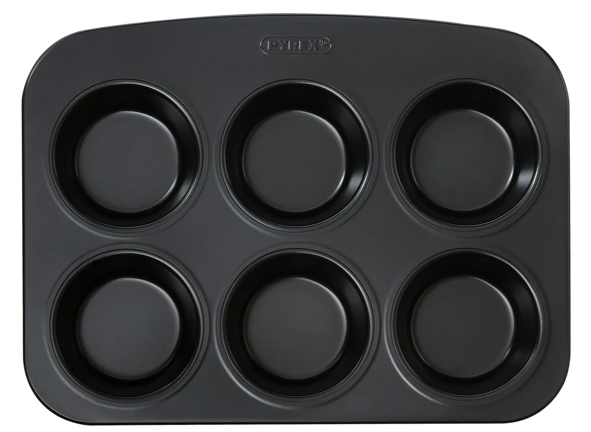 Форма для мафінів Pyrex вуглецева сталь 6 шт прямокутна антипригарна
