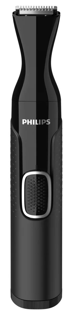 Тример для носа та вух Philips Нержавіюча сталь 3 насадки Чорний