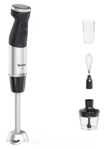 Занурювальний блендер Tefal 1000 Вт метал сріблястий чорний 20 швидкостей