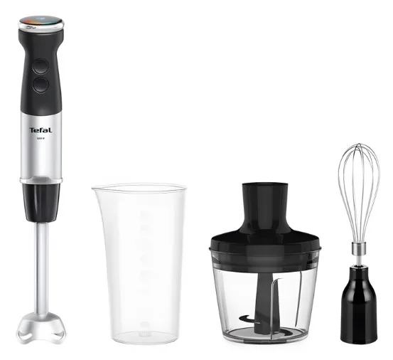 Занурювальний блендер Tefal 1000 Вт метал сріблястий чорний 20 швидкостей