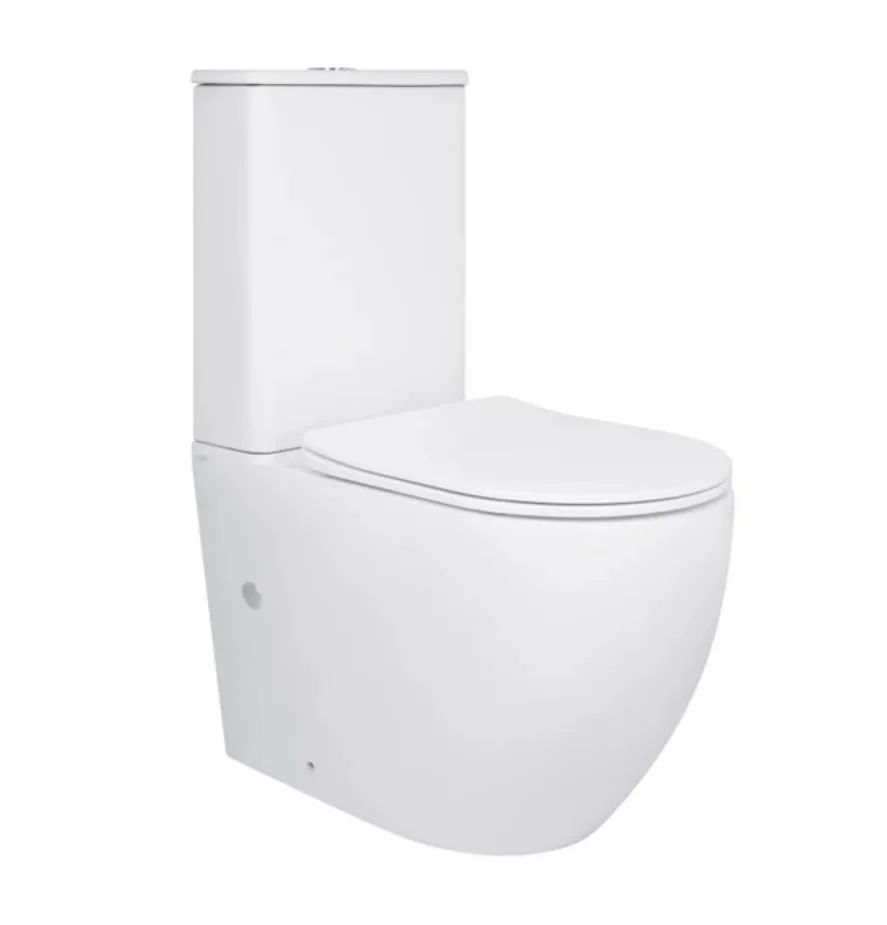 Унітаз-компакт безободковий Qtap Robin Ultra Quiet 690х440х480 мм кераміка білий