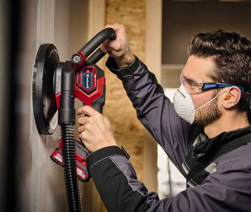 Акумуляторна стінова шліфмашина Einhell Professional TP-DWS 18/225 Li PXC, 18В, d225мм, 600-1200 об/хв, 2.36 кг