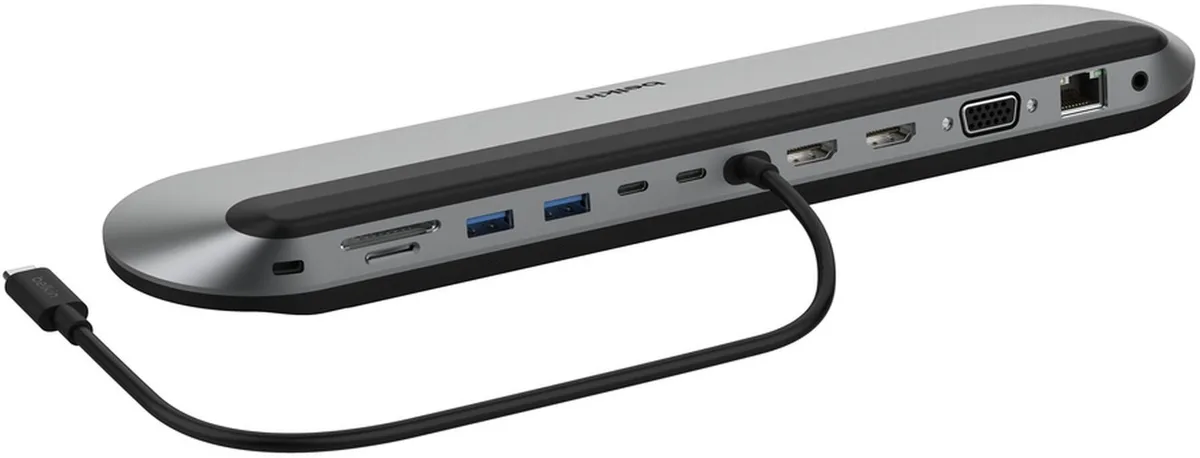 Хаб Belkin USB-C 11в1 2хHDMI/VGA/2хUSB-A/2хUSB-C/SD/microSD/Ethernet/jack3.5