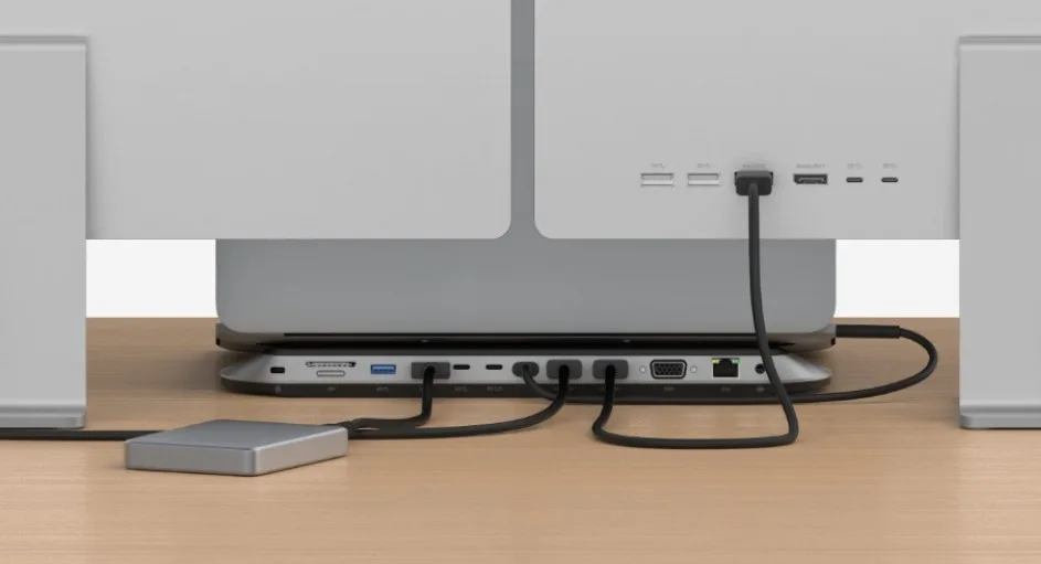 Хаб Belkin USB-C 11в1 2хHDMI/VGA/2хUSB-A/2хUSB-C/SD/microSD/Ethernet/jack3.5