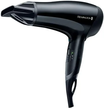 Фен Remington Power Dry 2000W, 3 скорости, ионизация, холодный обдув, эко-режим, черный